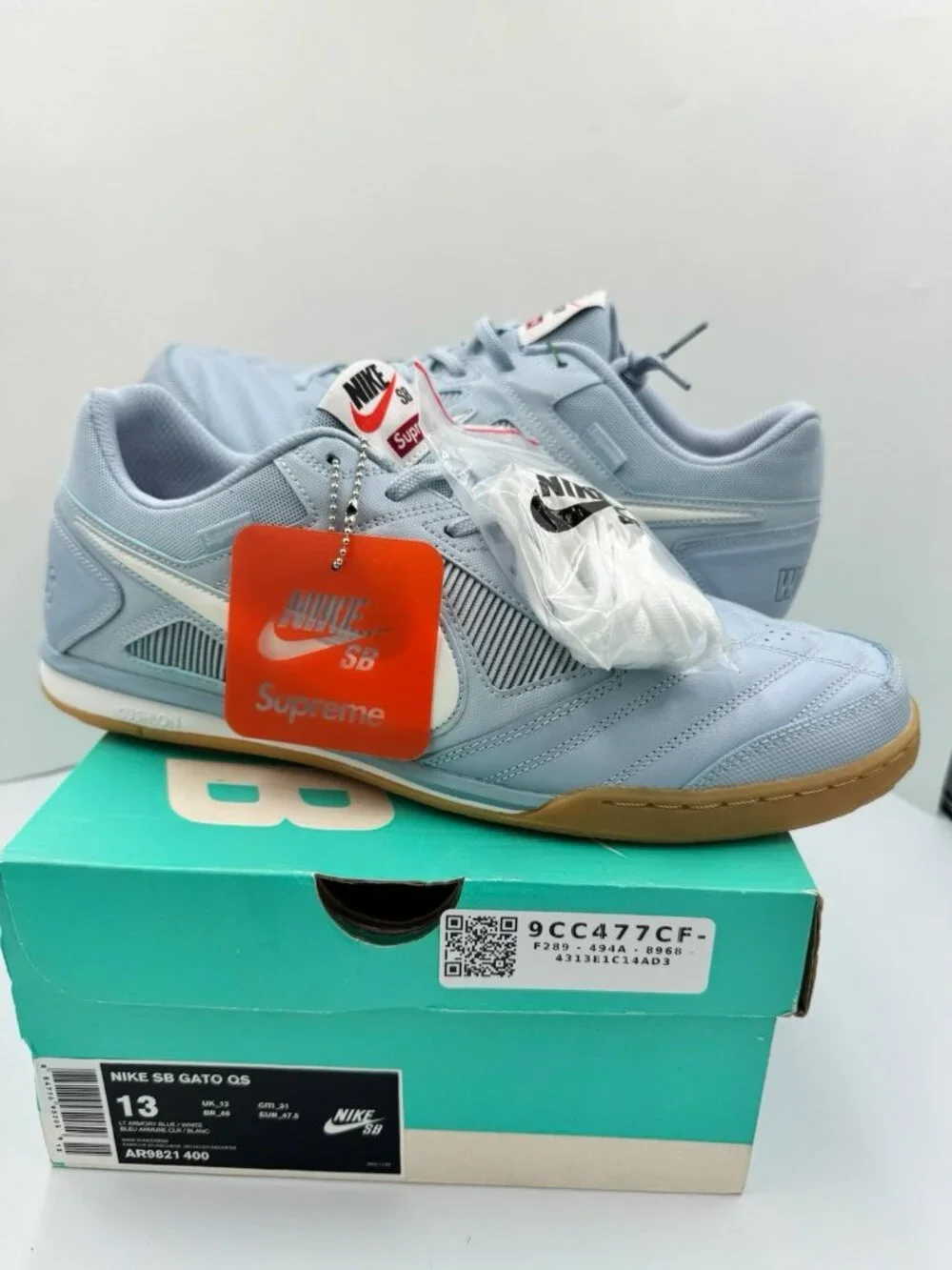 Nike SB x Supreme Gato QS Armory Blue Sz 13 DS